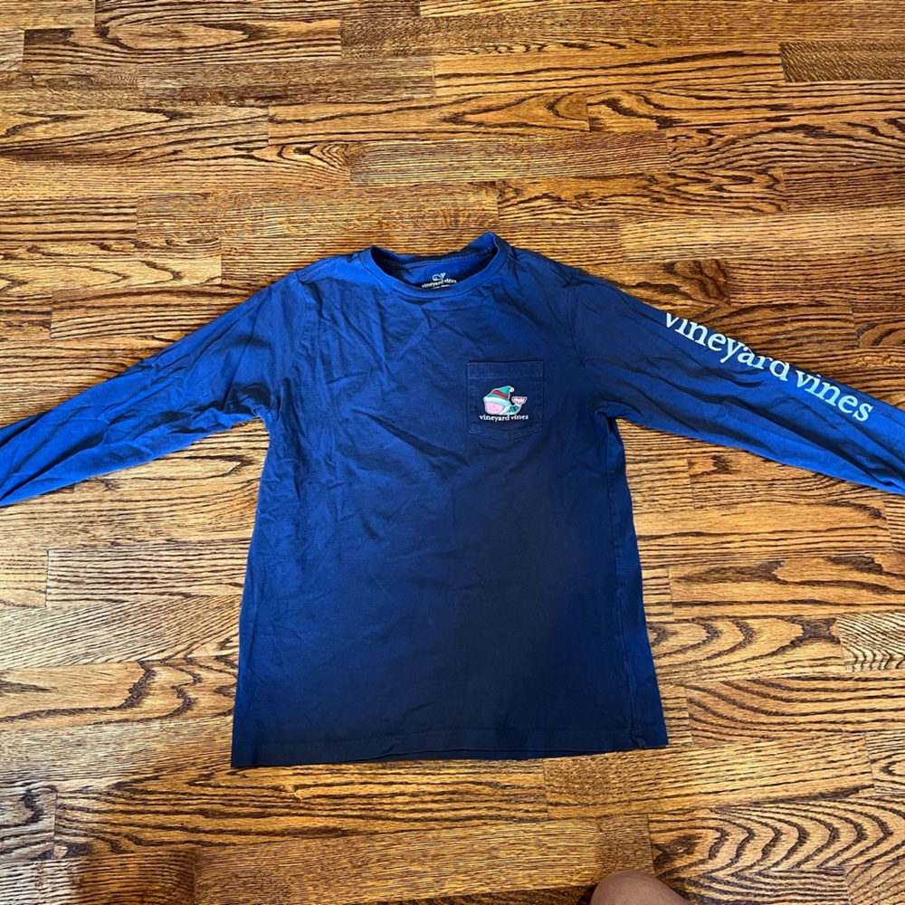 Vineyard Vines Kids Blue Long Sleeve Shirt